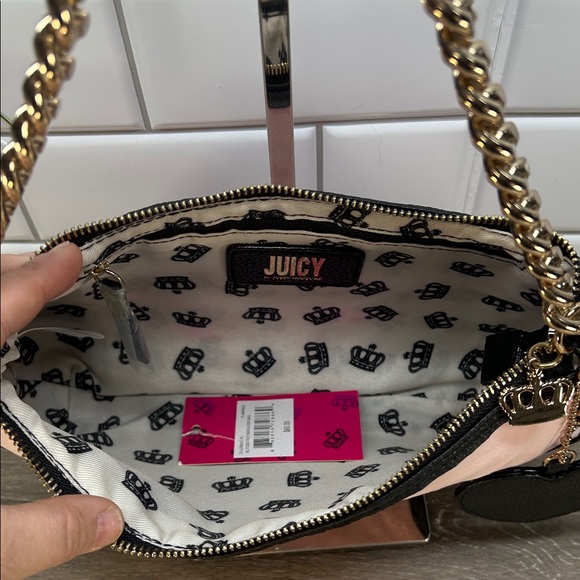 Juicy Couture Black and Gold Chain Shoulder Bag - Picture 4 of 4